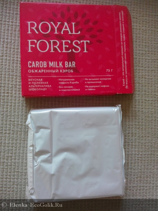 Royal Forest Carob milk bar    -   Elenka