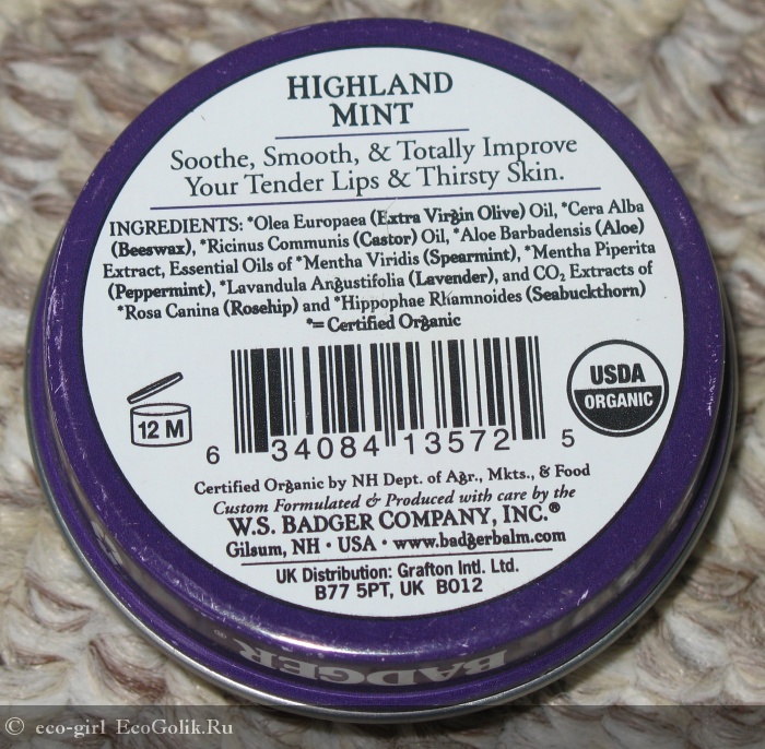      Highland Mint Badger -   eco-girl
