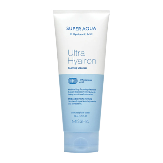 Пенка для умывания и снятия макияжа Super Aqua Ultra Hyalron
