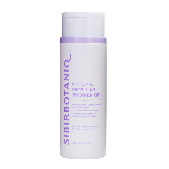 Мицеллярный гель для душа с экстрактом родиолы розовой и граната