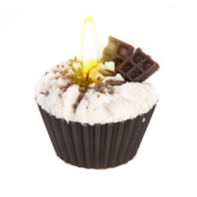 Свеча "пирожное" ручной работы CHOCOLATE