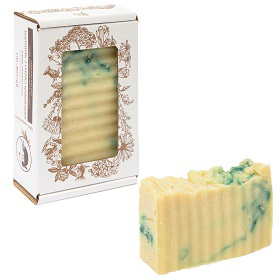 Мыло Jurassic Spa каннабикум "Сандал, ментол и травы", 110 г