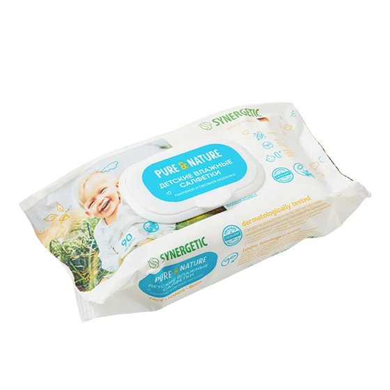 Детские влажные салфетки Pure & Nature "Пантенол и овсяное молочко"