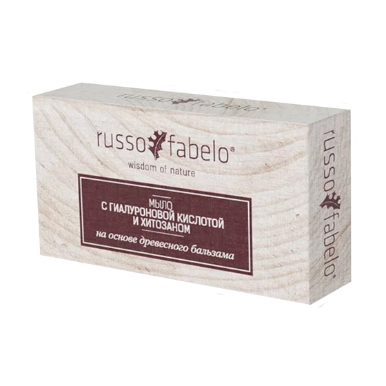 Мыло с гиалуроновой кислотой и хитозаном на основе древесного бальзама