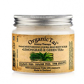 Увлажняющий скраб для тела с гранулами жожоба "Лемонграсс и Зеленый Чай"