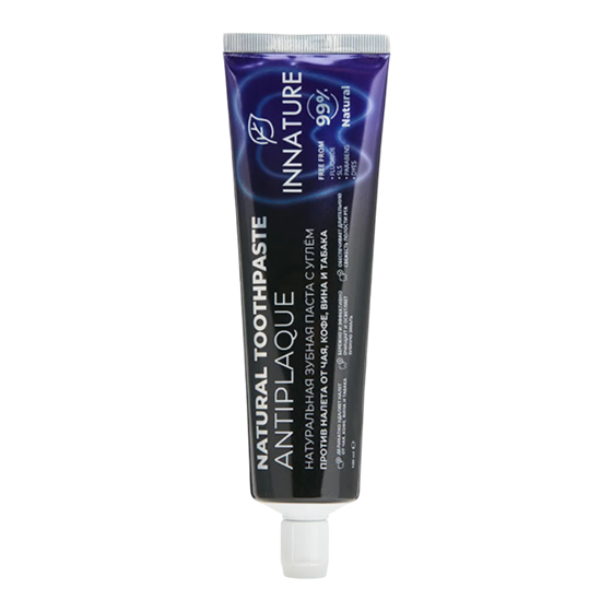 Натуральная зубная паста с углем против налета Antiplaque