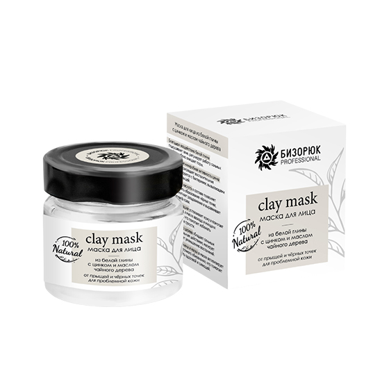 Маска для лица из белой глины