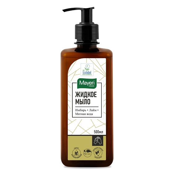 Жидкое мыло Имбирь & Лайм на основе мятной воды