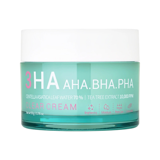 Крем для лица 3HA с AHA, BHA и PHA-кислотами