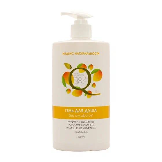 Гель для душа без сульфатов Чувственный манго 