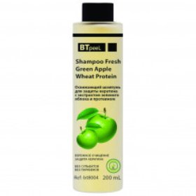 Освежающий шампунь для защиты кератина с экстрактом зелёного яблока и протеином
