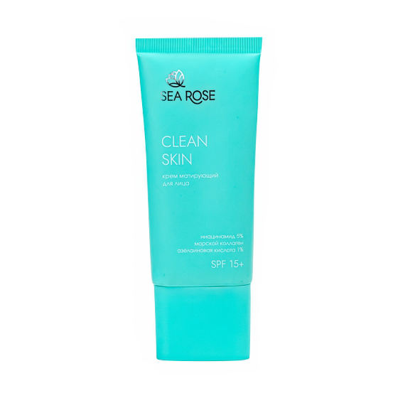 Матирующий крем CLEAN SKIN для лица с ниацинамидом SPF 15+