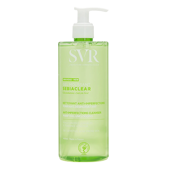 Гель-пенка для умывания Gel moussant sebiaclear