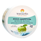 Мусс-шампунь для волос Зеленое яблоко для сухих и поврежденных волос Yodometics