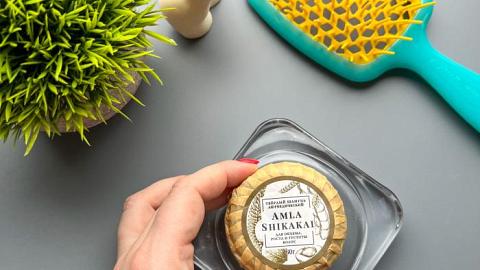 Отзыв: Твердый шампунь для волос Amla & Shikakai