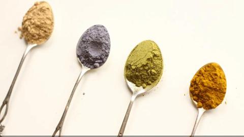 Отзыв: АТМАН: МИНИ СЕТ НАПИТКОВ без кофеина с суперфудами. Куркума, Голубая Матча Анчана, Зеленая Матча.  Дегустация и эксперимент по Пасхальному окрашиванию!