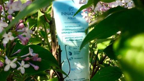 Отзыв: Натуральный отшелушивающий крем для умывания Aqua «Интенсивное увлажнение» INNATURE