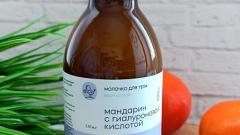 Отзыв: Молочко для тела "Мандарин с гиалуроновой кислотой" от бренда Краснополянская косметика