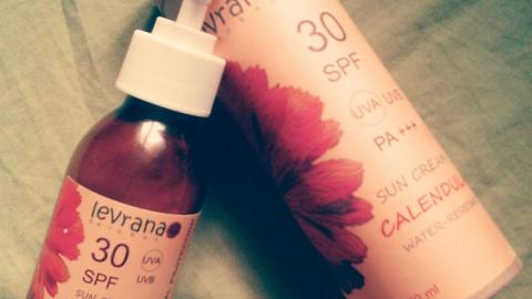 Отзыв: Солнцезащитный крем для тела Календула SPF 30 Levrana