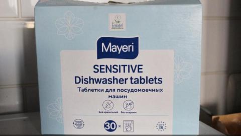 Отзыв: Меня устраивает качество стирки посуды с таблетками для ПММ от Mayeri
