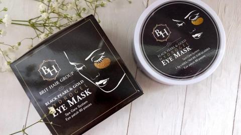 :         Black Pearl & Gold Hydrogel Eye Mask   Brit Hair Group