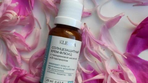 Отзыв: Отличная защита от солнца: солнцезащитный крем-флюид Kleona с SPF 50 и гиалуроновой кислотой
