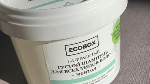 Отзыв от Аня Григорьева: ECOBOX Натуральный густой шампунь для всех типов волос Ментол
