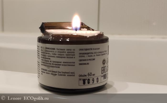 Аромасвеча Лаванда - отзыв Экоблогера Lenore