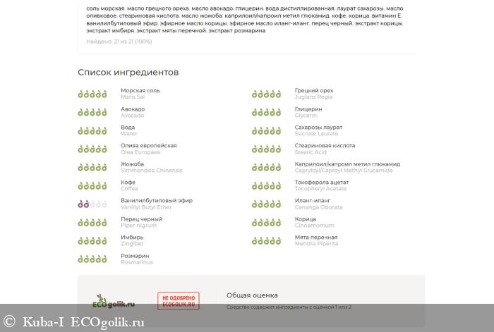 Скраб с ароматом корицы против целлюлита - отзыв Экоблогера Kuba-I