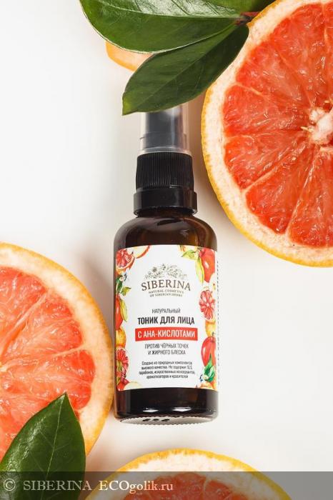 Тоник для лица с АНА-кислотами против черных точек и жирного блеска TNK(8)-SIB