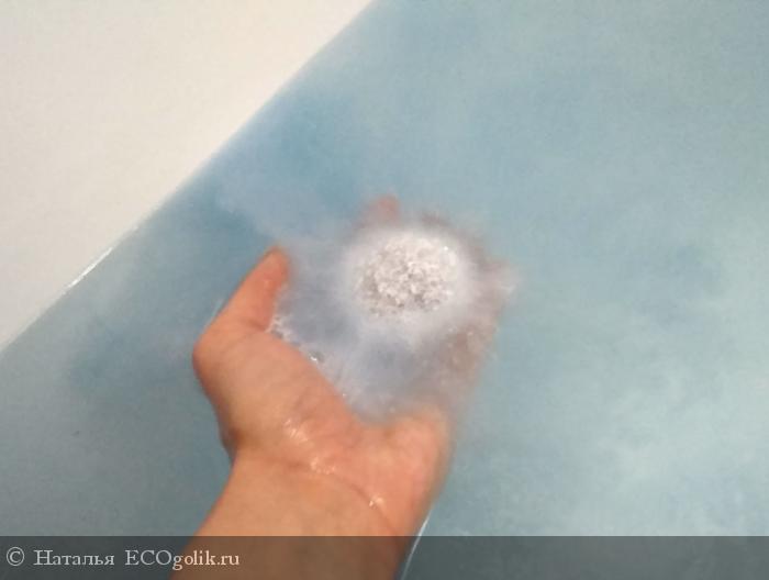 Бомбочка для ванны Морская  от Siberina - порция морского релакса! - отзыв Экоблогера Наталья