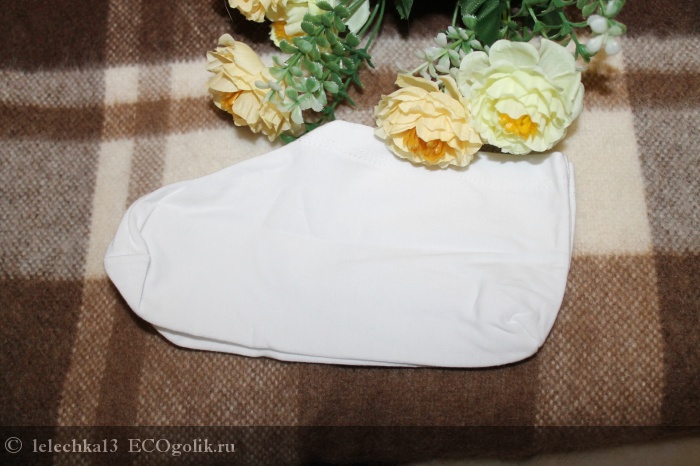 Носочки хлопчатобумажные для косметических процедур DNC - отзыв Экоблогера lelechka13