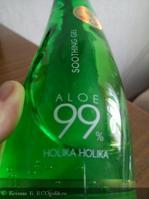 Holika Holika - Универсальный несмываемый гель Aloe 99% Soothing Gel - отзыв Экоблогера Ксения Б.