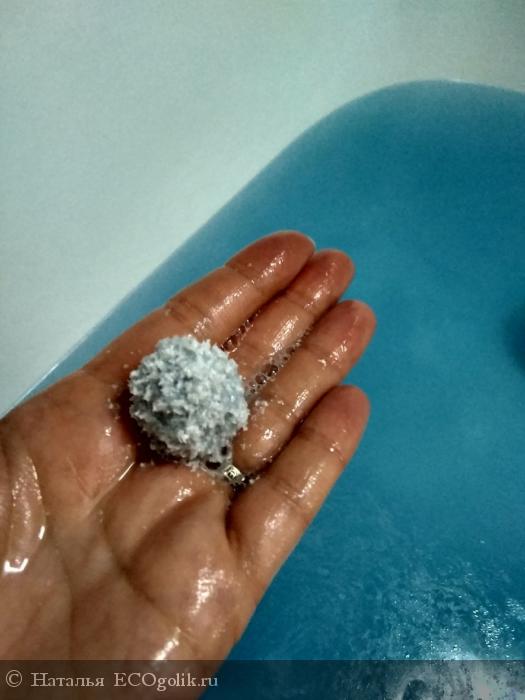 Бомбочка для ванны Морская  от Siberina - порция морского релакса! - отзыв Экоблогера Наталья
