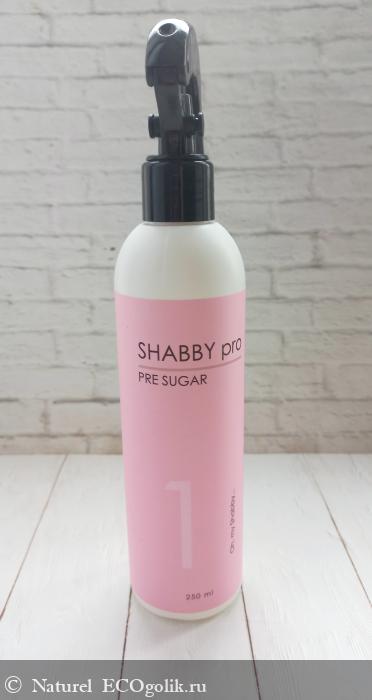Лосьон очищающий для лица и тела перед шугарингом PRE SUGAR от бренда Shabby Pro - отзыв Экоблогера Naturel