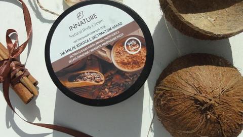 Отзыв: Крем на масле кокоса с экстрактом какао от  Innature