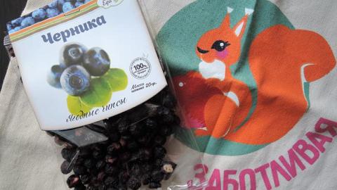 Отзыв: Ягодные чипсы Черника от марки Здоровая Еда