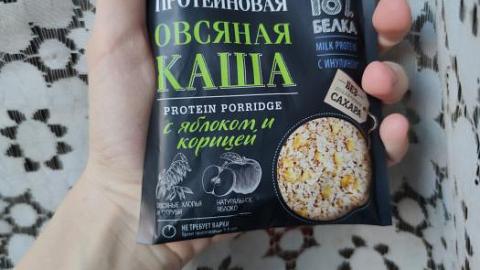 Отзыв: Протеиновая каша от Bionova с яблоком и корицей.